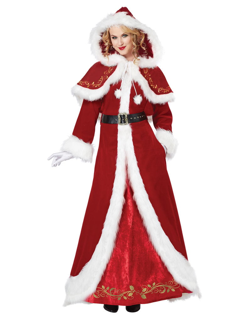 California Costumes Deluxe Women's Mrs. Claus Costume