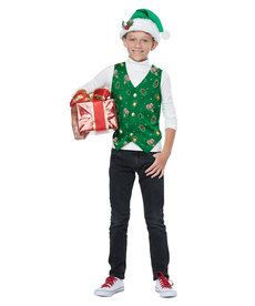 California Costumes Child's Holiday Vest: Green