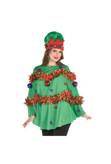 Christmas Tinsel Poncho: Adult