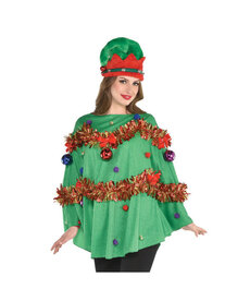 Christmas Tinsel Poncho