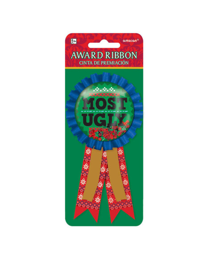 Award Ribbon: Most Ugly Christmas Sweater