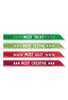 Ugly Sweater Sashes (4pk.)