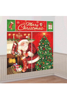 Magical Christmas Wall Scene Setters Decorating Kit