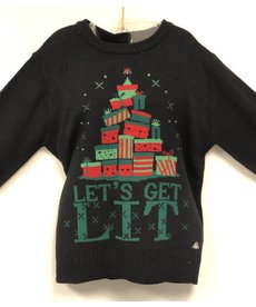 Women's Christmas Sweater: Get Lit