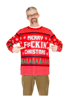 Christmas Sweater Tee: Merry F*ckin' Christmas