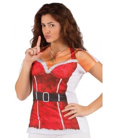 Ladies' Christmas Sweater Tee: Sexy Santa