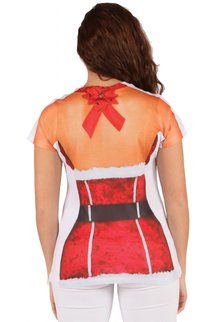 Ladies' Christmas Sweater Tee: Sexy Santa