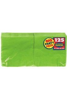 Beverage Napkins (125 ct) - Lime Green