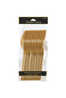 Amscan Spoons - Gold (20ct.)
