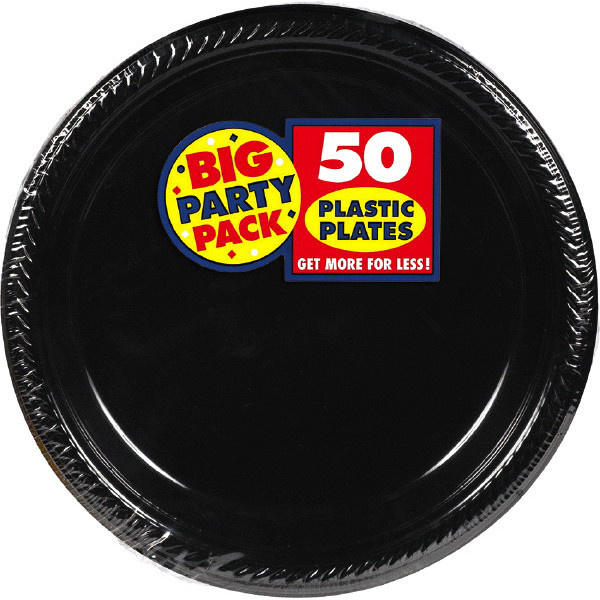 Solid Black Party Supplies