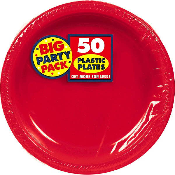 Solid Red Party Supplies & Tableware