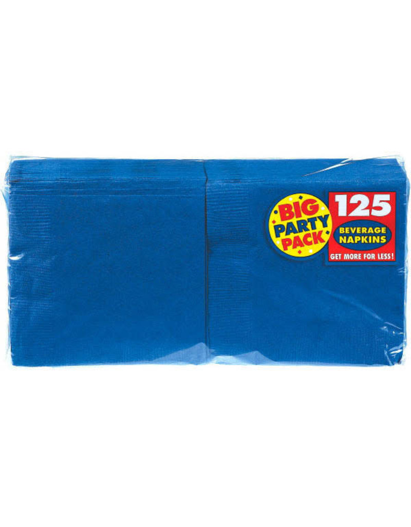 Beverage Napkins - Royal Blue (125ct.)