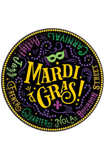 7" Plates: Mardi Gras (60pk.)