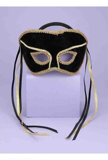 Carnival Half Mask Masquerade w/ Ribbons