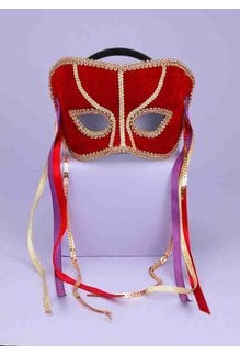 Carnival Half Mask Masquerade w/ Ribbons