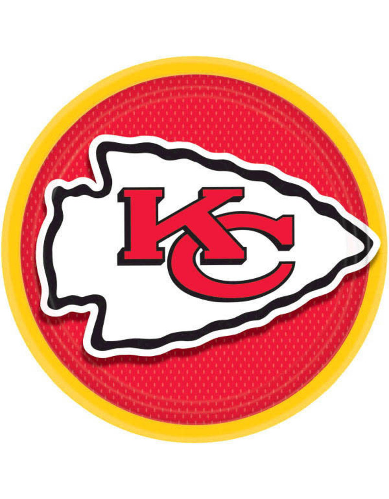 NFL 9" Round Plates: Kansas City Chiefs (8pk.)