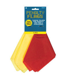 Amscan Football Penalty Flags: Red & Yellow