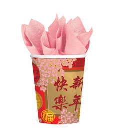 9oz. Cups: Chinese New Year - Blessing Cups (8ct.)