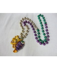 Specialty Beads: Comedy Tragedy w/ Glitter Trumpet
