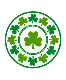9" Plates: Lucky Shamrock (8ct.)
