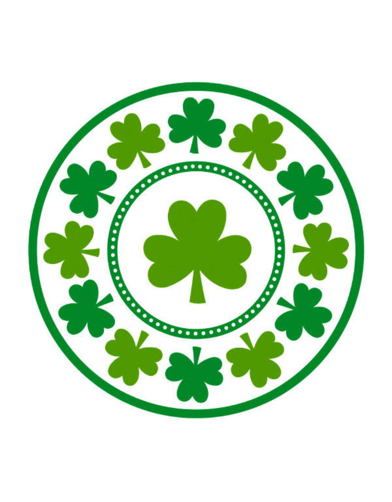 9" Plates: Lucky Shamrock (8ct.)