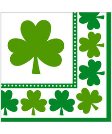 Beverage Napkin: Lucky Shamrock (16ct.)