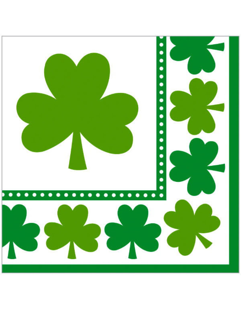 Beverage Napkin: Lucky Shamrock (16ct.)