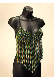 Bra: Mardi Gras w/ Hanging Strands