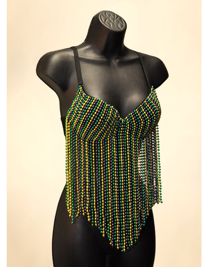 Bra: Mardi Gras w/ Hanging Strands