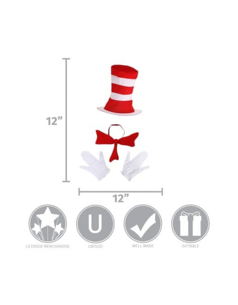 elope 410230 Dr Seuss The Cat in the Hat Adult The Cat in the Hat Accessory Kit
