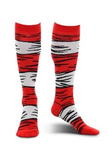 elope Dr. Seuss The Cat in the Hat Costume Socks: Adult