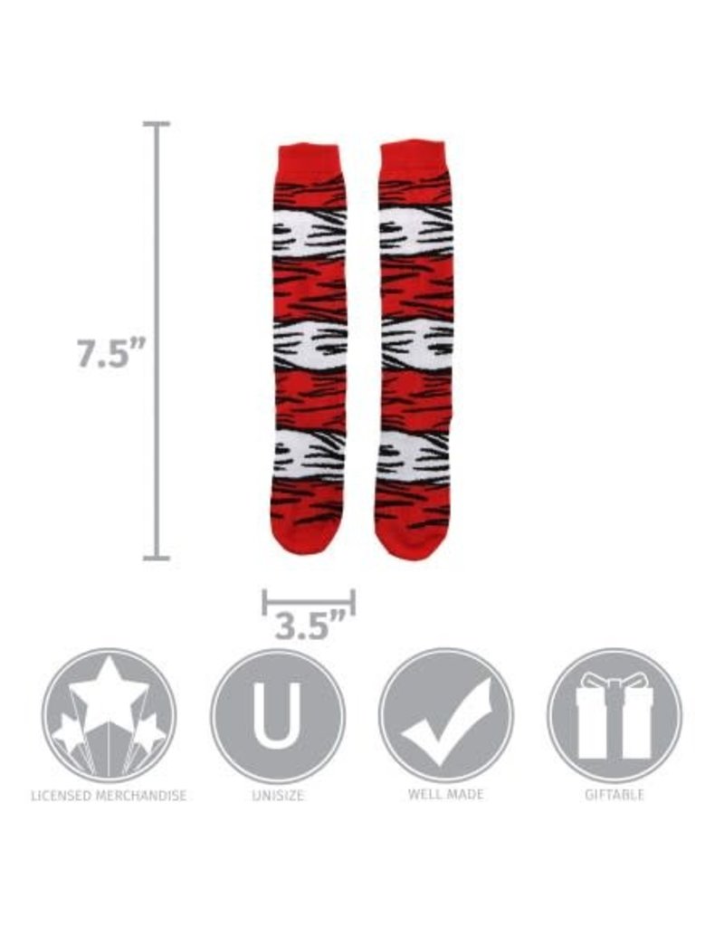 elope Dr. Seuss The Cat in the Hat Costume Socks: Adult