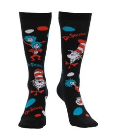 elope Dr. Seuss The Cat In The Hat Pattern Socks: Adult