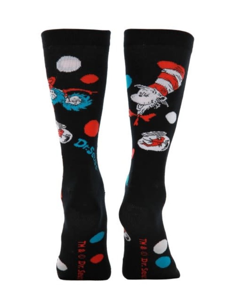 elope Dr. Seuss The Cat In The Hat Pattern Socks: Adult