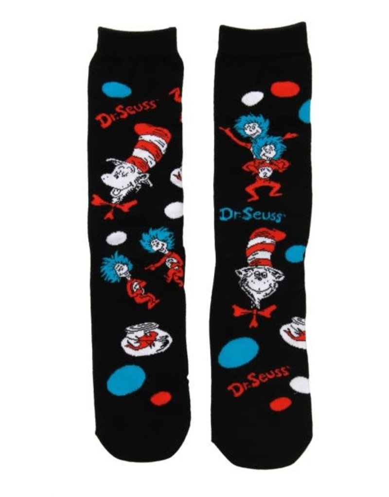 elope Dr. Seuss The Cat In The Hat Pattern Socks: Adult