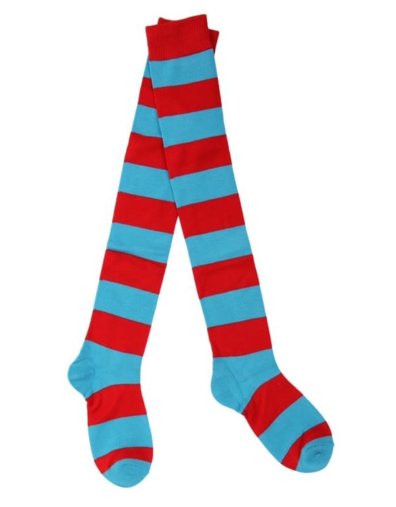 elope Dr. Seuss The Cat in the Hat Thing 1&2 Striped Socks: Adult