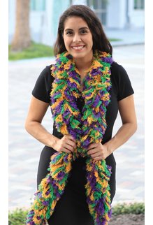 Deluxe Featherless Boa: Mardi Gras