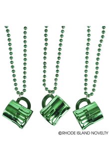 St. Pat's Beer Mug Beads: Metallic Green (12ct.)