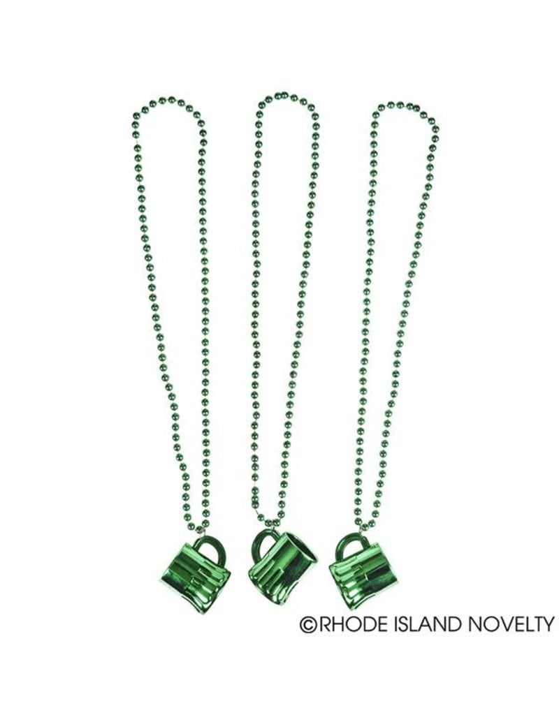 St. Pat's Beer Mug Beads: Metallic Green (12ct.)