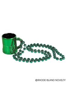 St. Pat's Beer Mug Beads: Metallic Green (12ct.)