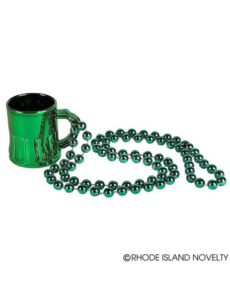 St. Pat's Beer Mug Beads: Metallic Green (12ct.)