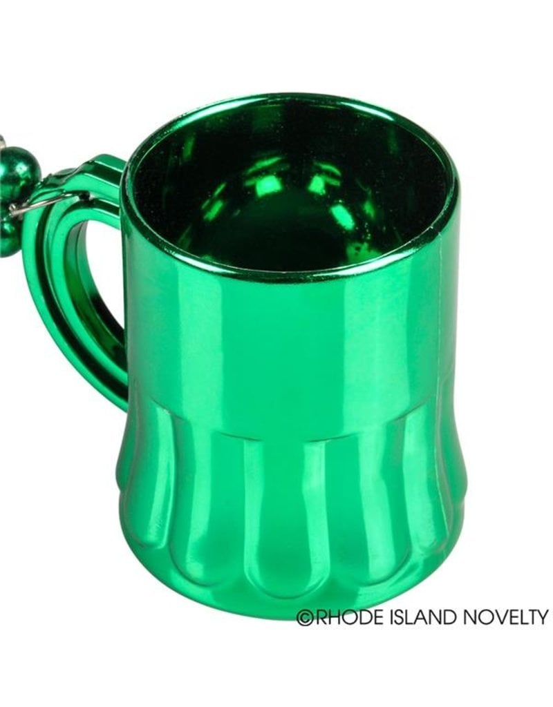 St. Pat's Beer Mug Beads: Metallic Green (12ct.)