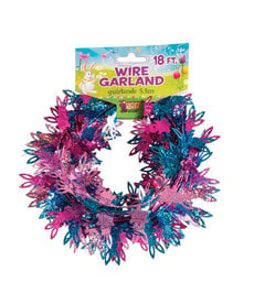 Easter Multicolored Holographic Wire Garland
