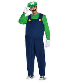 Disguise Costumes Men's Deluxe Luigi Costume