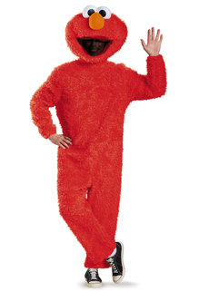 Disguise Costumes Adult Presige Elmo Plush Costume