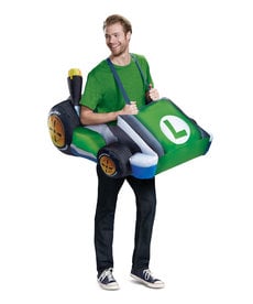 Disguise Costumes Adult Luigi Kart Inflatable Costume