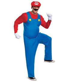 Disguise Costumes Men's Deluxe Mario Costume