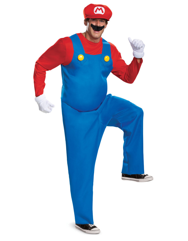 Disguise Costumes Men's Deluxe Mario Costume