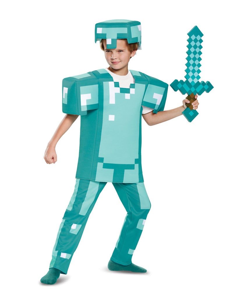 Disguise Costumes Kids Deluxe Minecraft Diamond Armor Costume