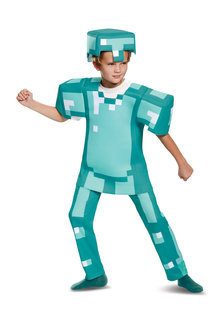 Disguise Costumes Kids Deluxe Minecraft Diamond Armor Costume